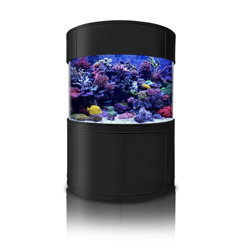1/2 Cylinder Aquarium Base - Black, 120 | AQUA VIM