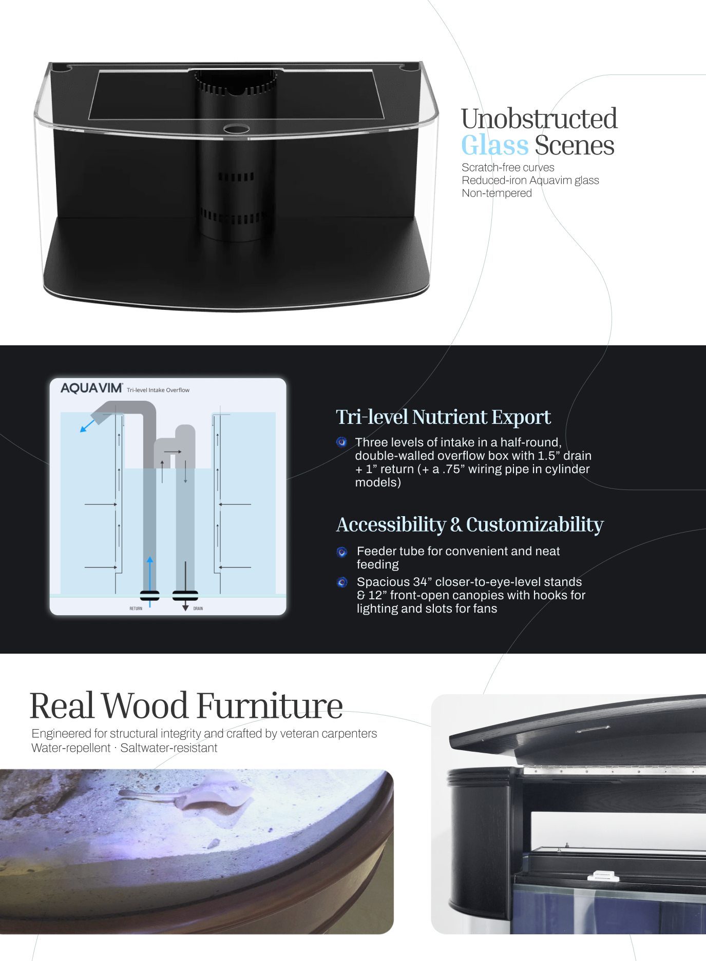 Aquavim Reef Aquarium Features