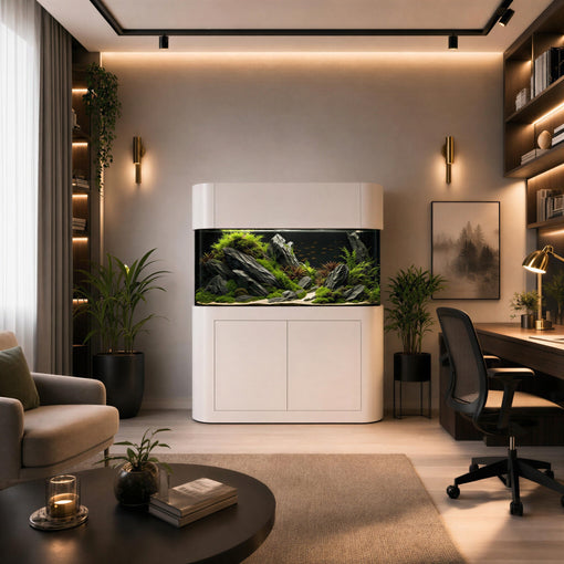 Freshwater vs. Saltwater Aquascaping: Interior Styling with Large Glass Aquariums