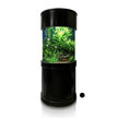 125 Gallon Full Glass Cylinder Set in Abyss Black | AQUA VIM