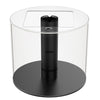 125 Gallon Full Glass Cylinder Set in Abyss Black | AQUA VIM