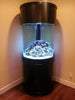 125 Gallon Full Glass Cylinder Set in Abyss Black | AQUA VIM