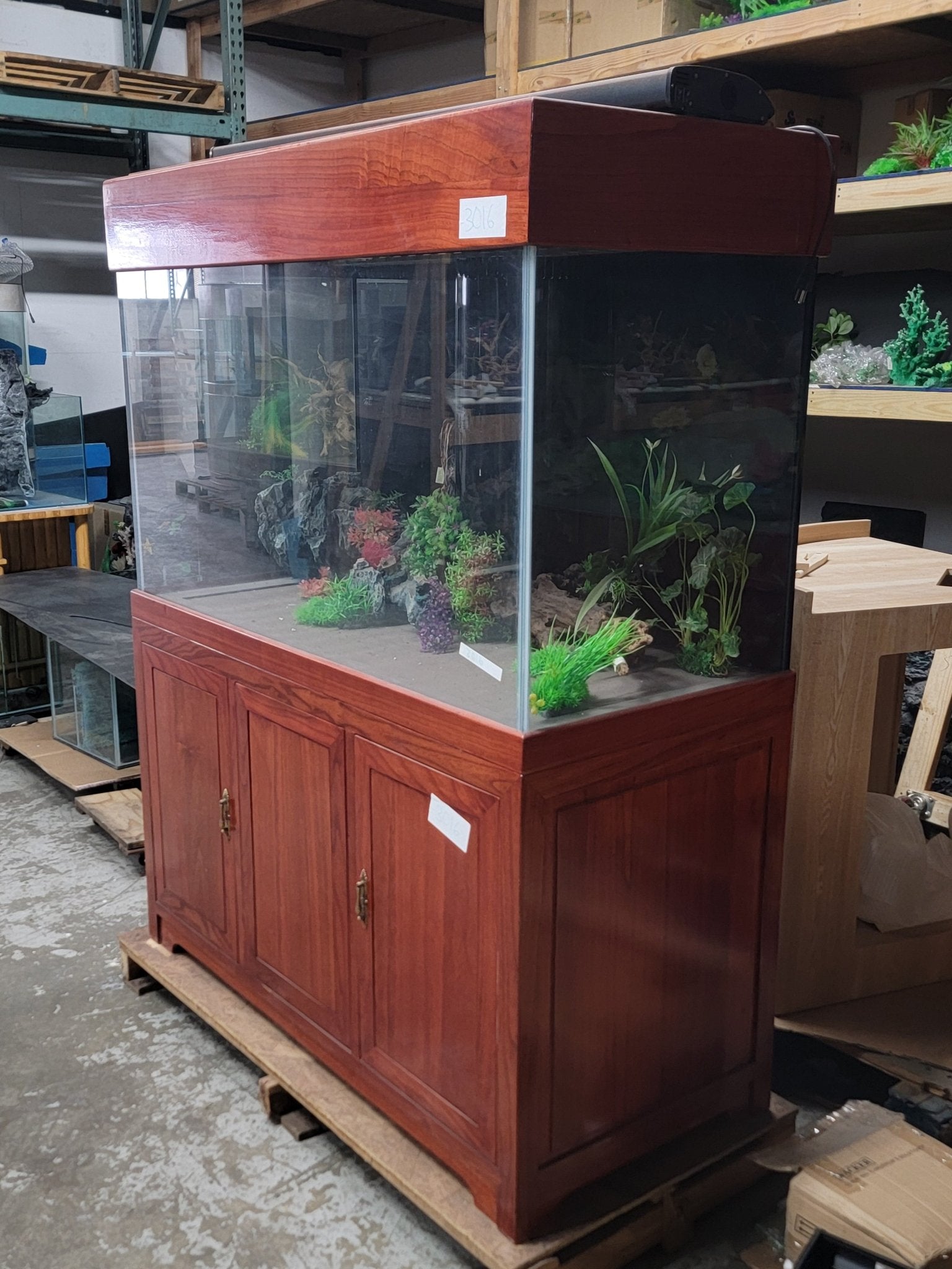 162g Solid Wood Starview Low - iron Aquarium Set in Premium Cherry | AQUA VIM