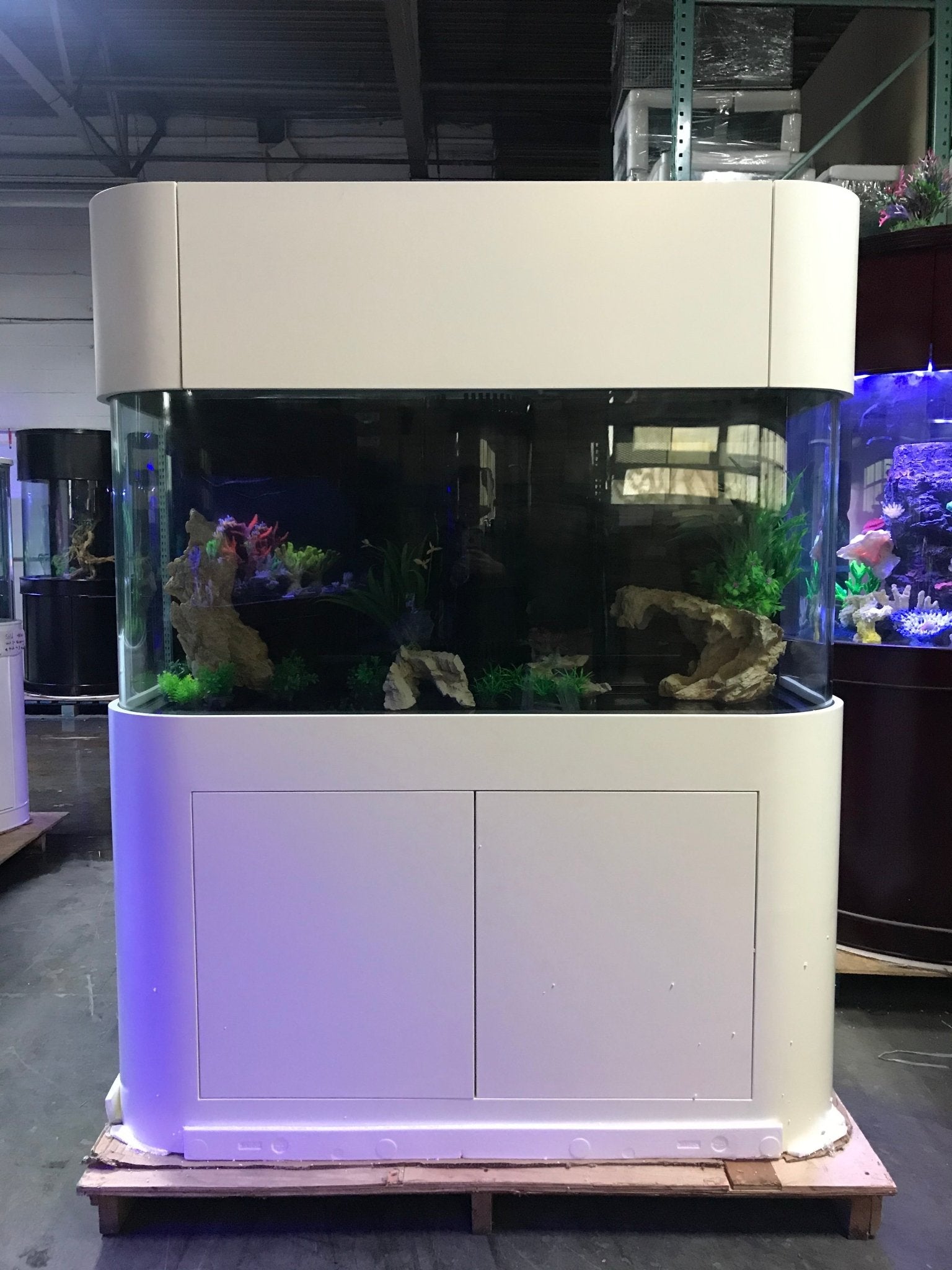 170g Panoramic Reef - Ready Aquarium Set in White | AQUA VIM