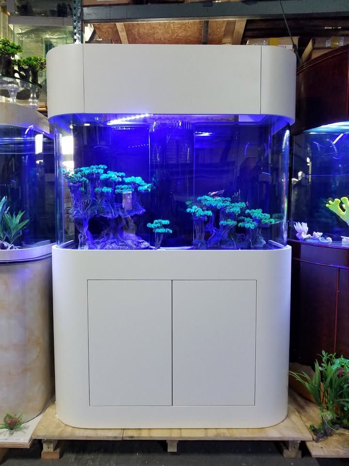 120 Gallon Panoramic Glass Reef-Ready Aquarium Set, Unstained
