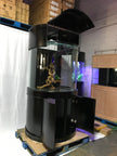 90 Gallon 3/4 Cylinder Glass Reef - Ready Aquarium Set in Unstained Wood Furniture | AQUA VIM