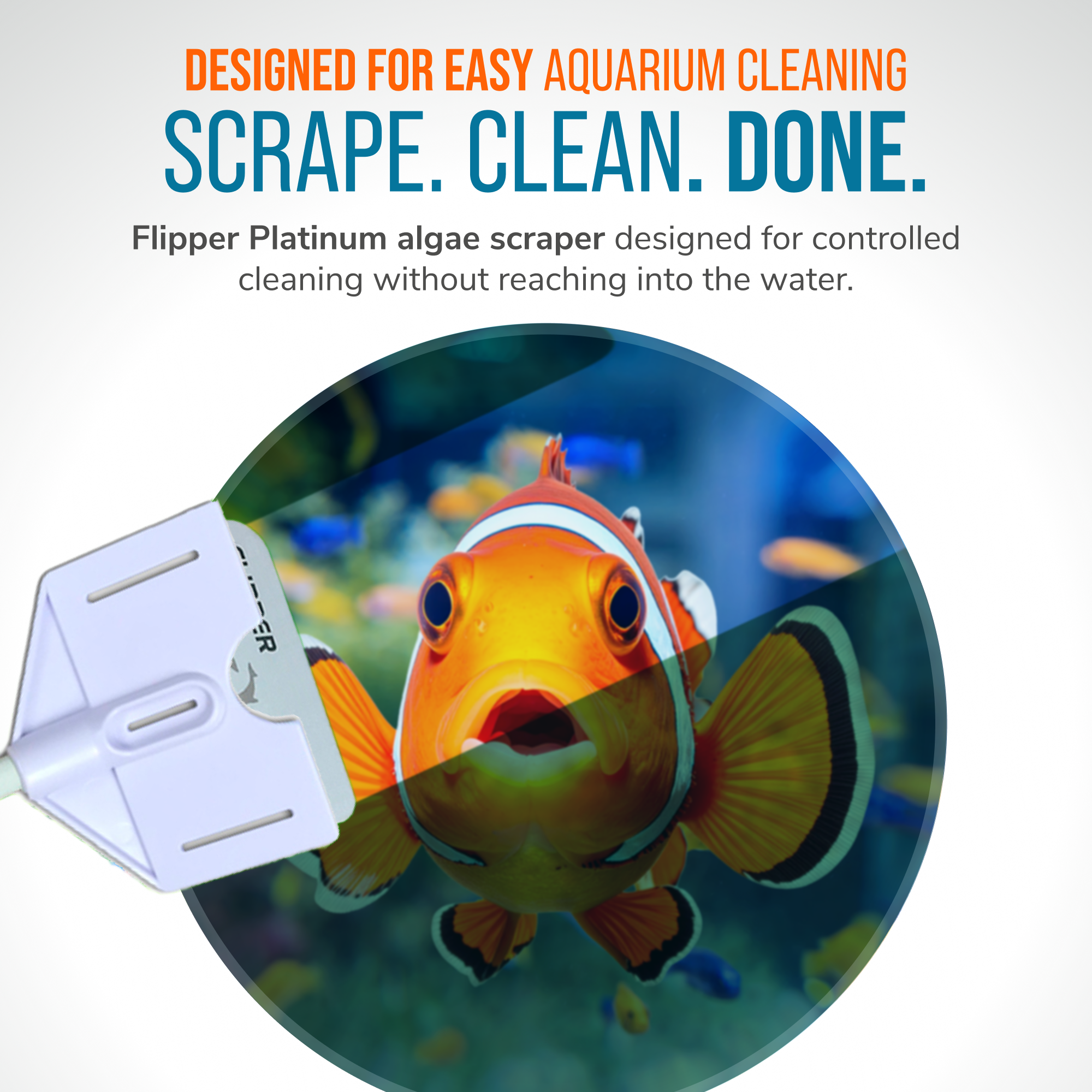 Flipper Platinum Aquarium Algae Scraper - 28