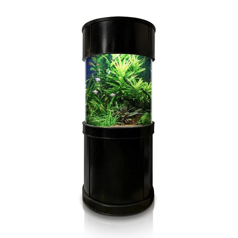 Large Glass Reef-Ready Full Cylinder Aquarium With Stand | AQUA VIM ...